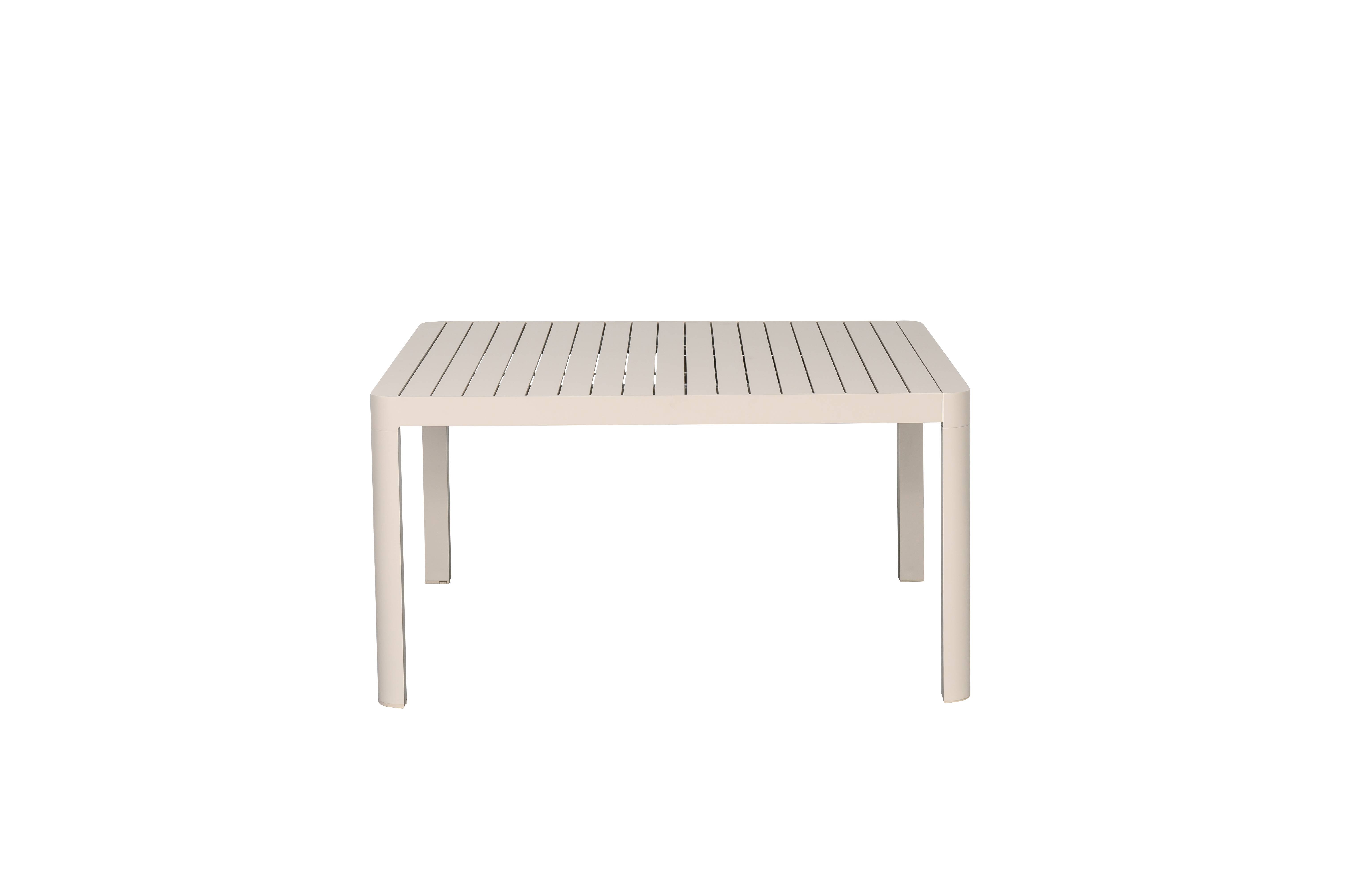 Ecloz - Table de jardin carrée extensible alu sable 6/8 personnes Eno - ECLOZ - Image 1
