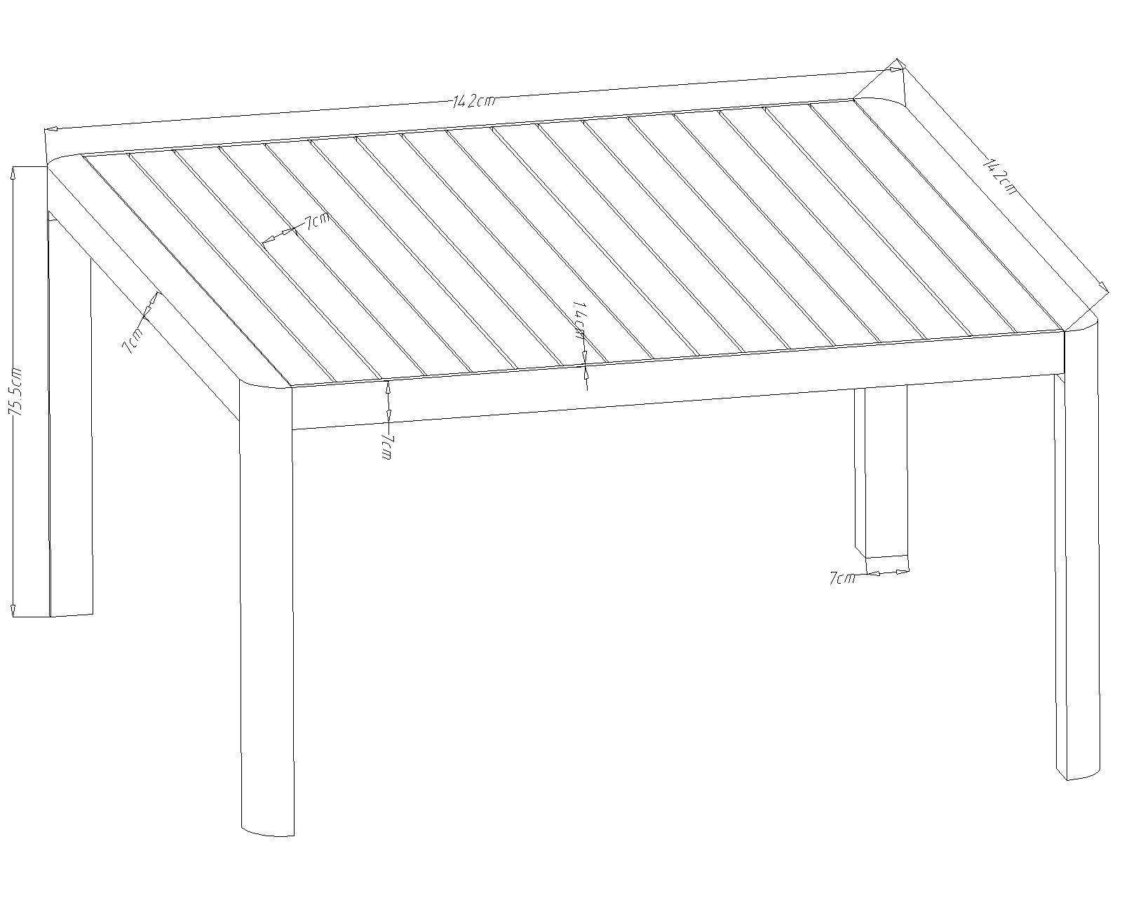 Ecloz - Table de jardin carrée extensible alu sable 6/8 personnes Eno - ECLOZ - Image 8