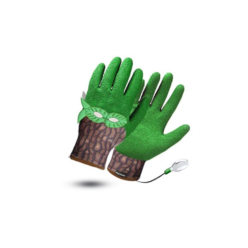 Gants enfant SUPERGREEN latex gris 6-8 ans modèle Immersion Nature - Rostaing - Image 2