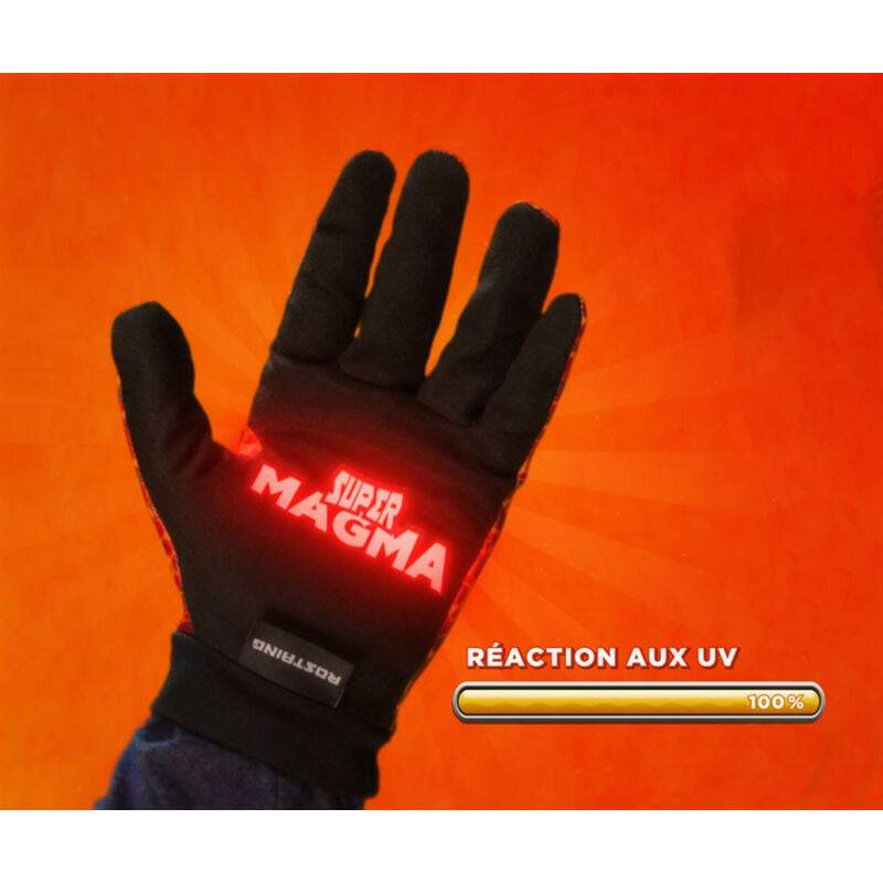 Gants enfant SUPERMAGMA réagit aux UV polyester gris 6-8 ans - Rostaing - Image 3