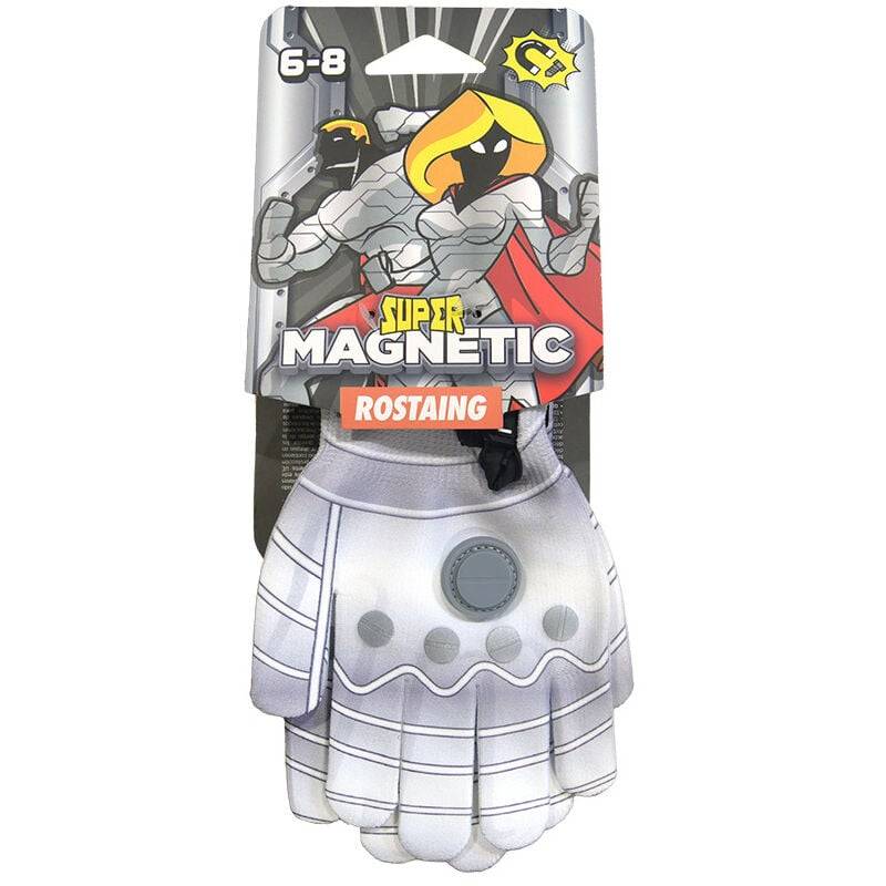 Gants enfant aimantés SUPERMAGNETIC gris taille S - Rostaing