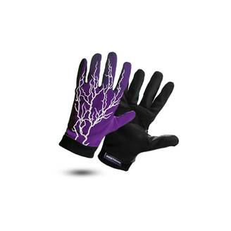 Gants enfant phosphorescents visibilité nocturne violet taille S - Rostaing
