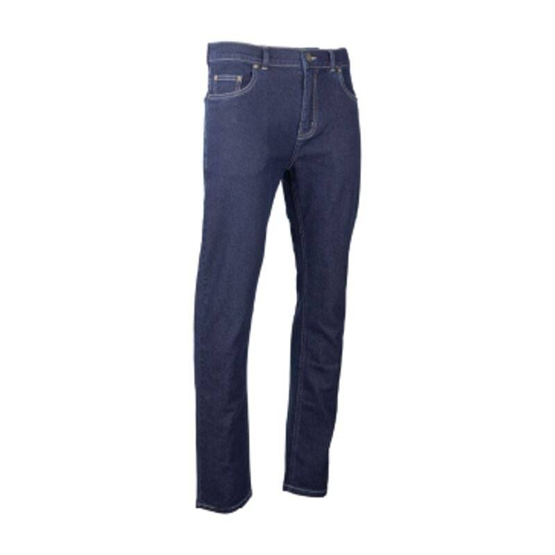 Jean de travail coupe droite coton polyester bleu foncé L.600.0 cm l.400.0 cm - Lma