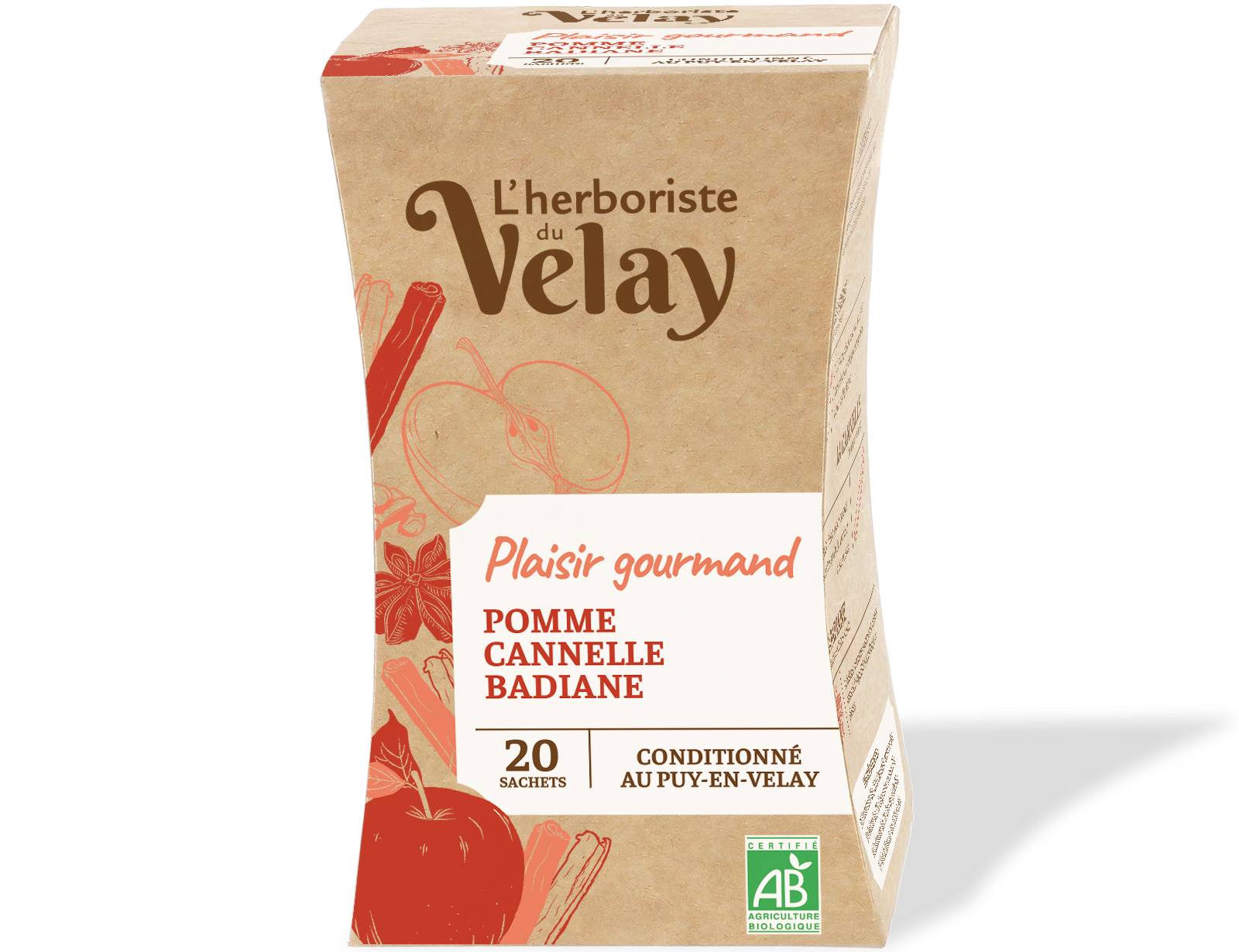 Herboriste du Velay - Infusion BIO Plaisir Gourmand x20 - L'Herboriste du Velay