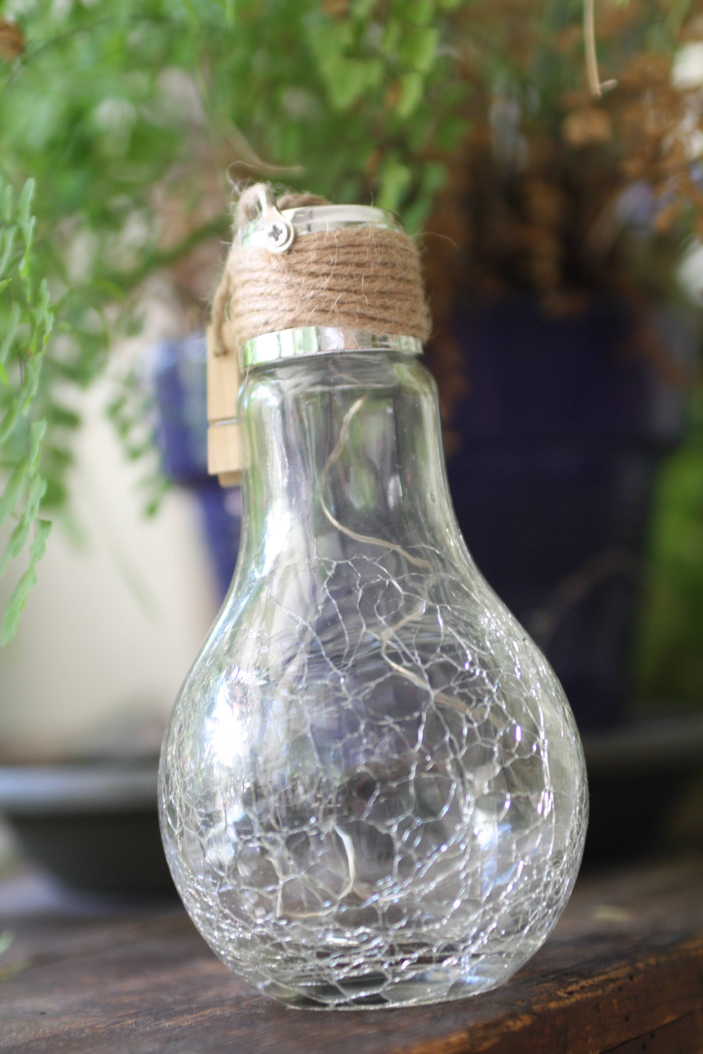 Ecloz - Ampoule solaire déco à poser verre craquelé 8 lumens - ECLOZ - Image 5