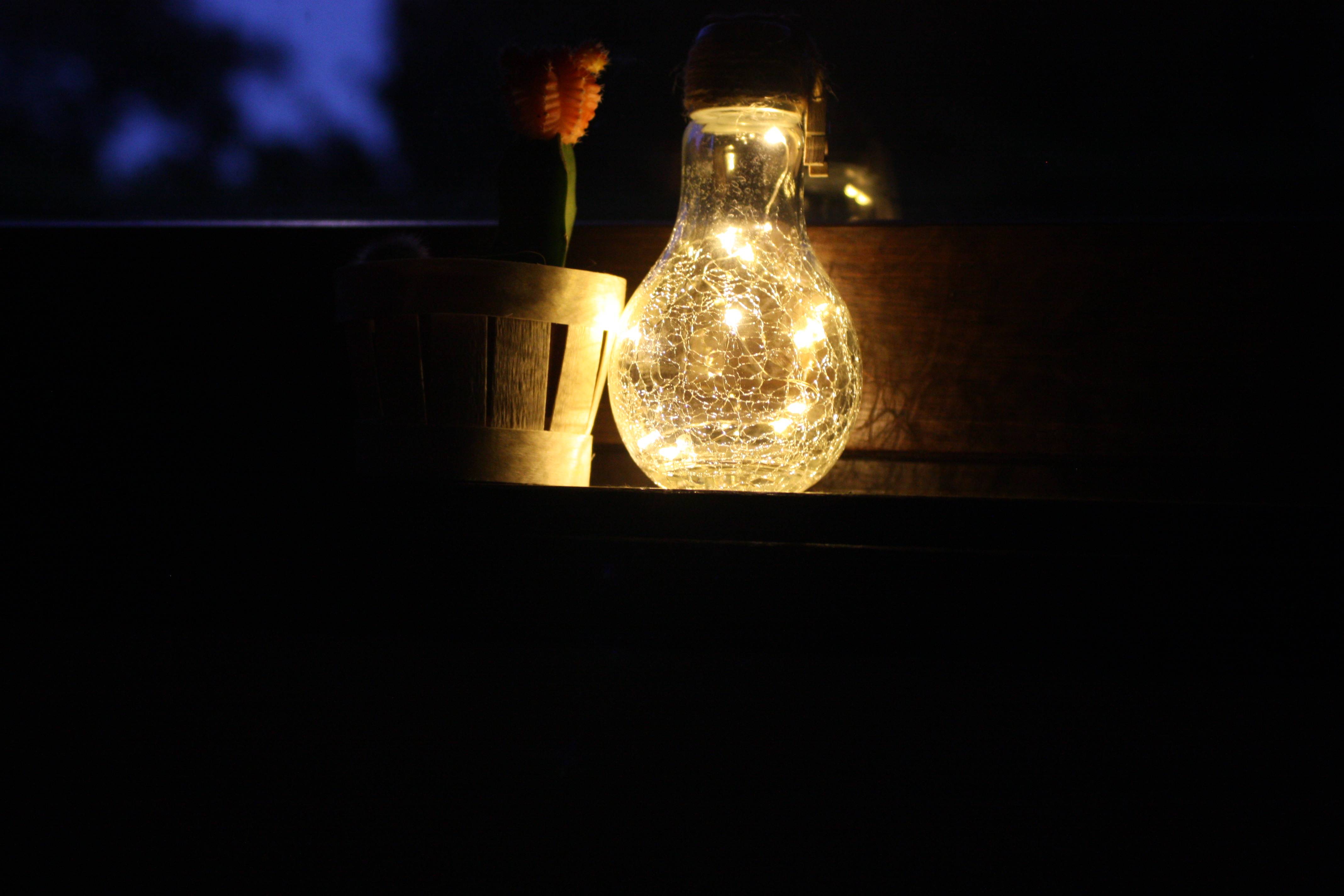 Ecloz - Ampoule solaire déco à poser verre craquelé 8 lumens - ECLOZ - Image 4