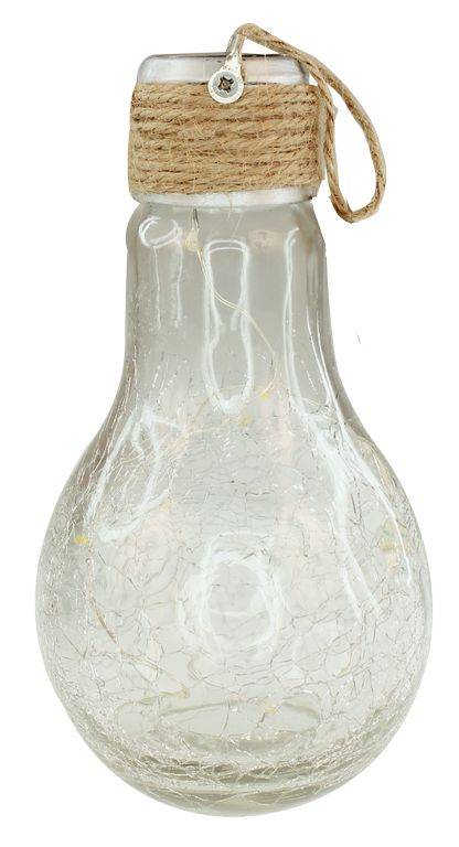 Ecloz - Ampoule solaire déco à poser verre craquelé 8 lumens - ECLOZ - Image 2