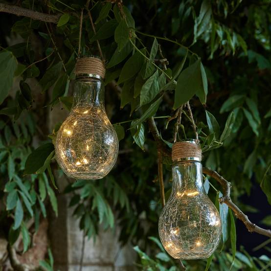 Ecloz - Ampoule solaire déco à poser verre craquelé 8 lumens - ECLOZ - Image 6