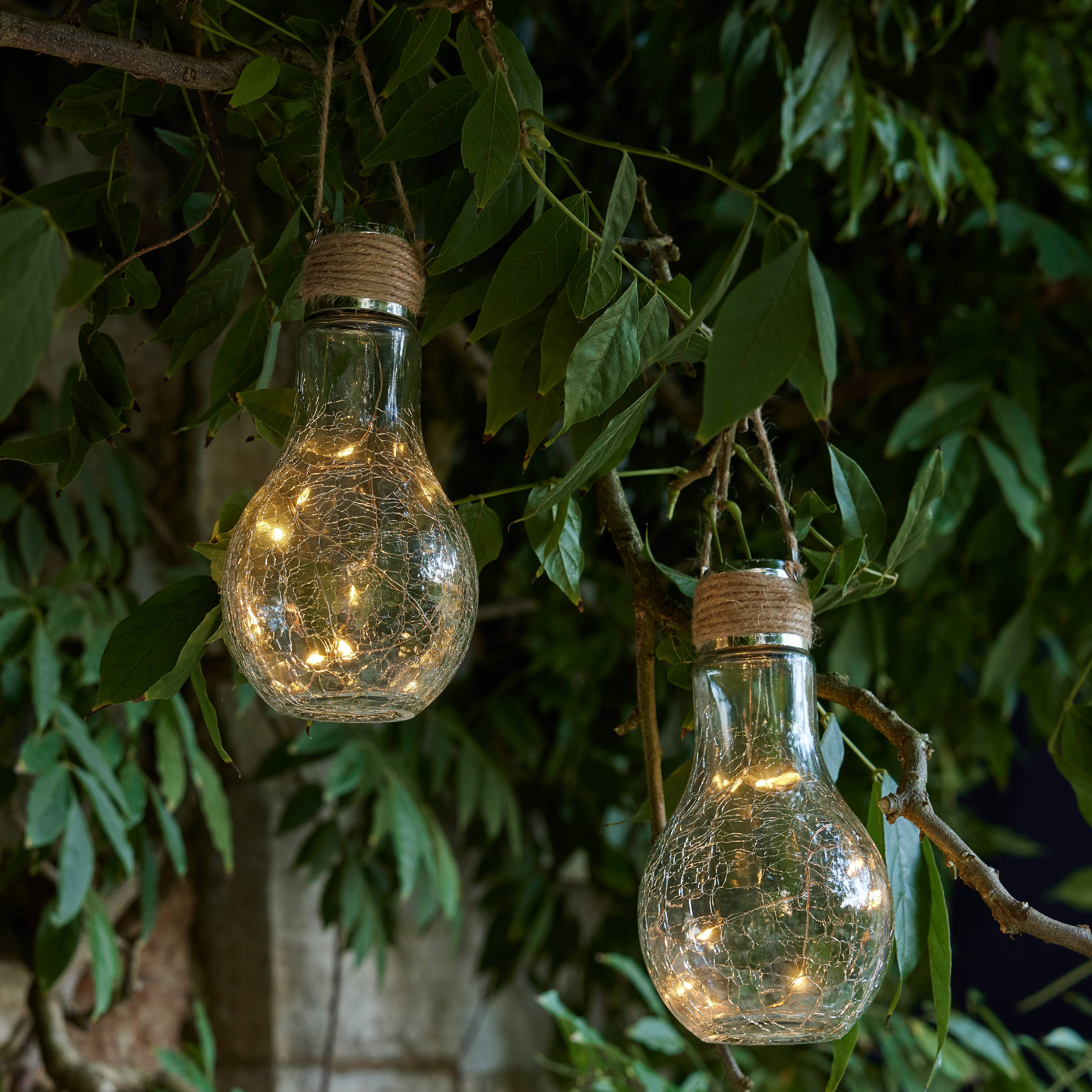 Ecloz - Ampoule solaire déco à poser verre craquelé 8 lumens - ECLOZ - Image 6