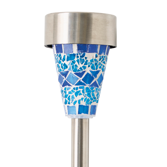 Ecloz - Balise solaire déco plastique 1 lumen bleue - ECLOZ - Image 5