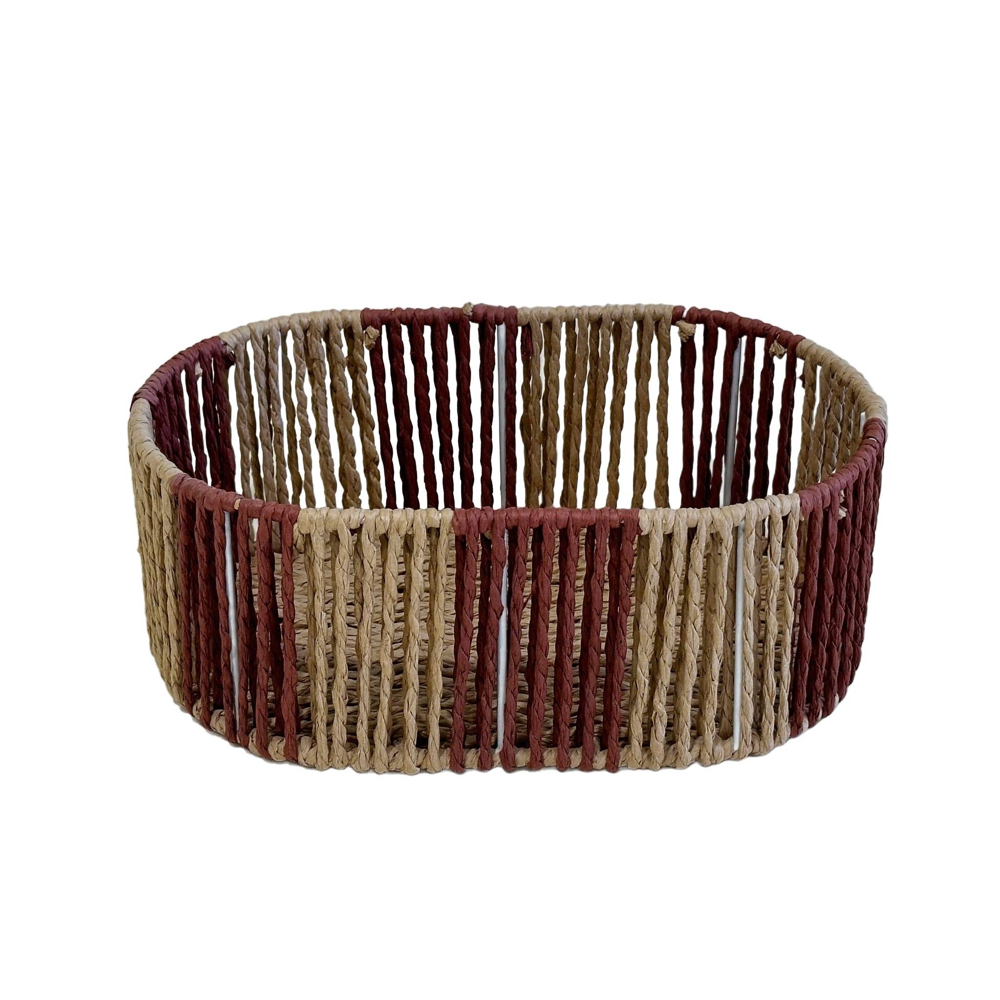 Ecloz - Panier ovale bordeaux H. 10 cm - ECLOZ