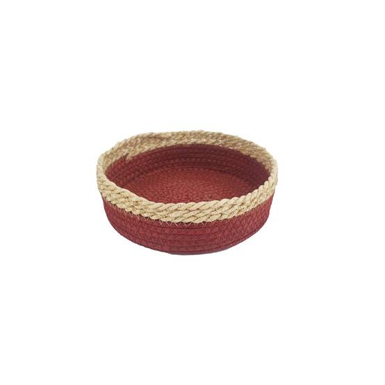 Ecloz - Panier plat bordeaux Ø 20,5 cm - ECLOZ