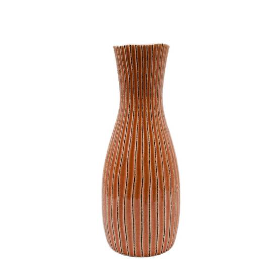Ecloz - Vase terracotta strié H. 36 cm - ECLOZ