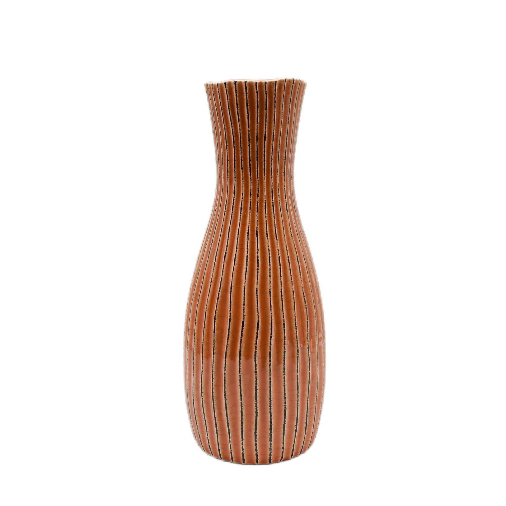 Ecloz - Vase terracotta strié H. 36 cm - ECLOZ