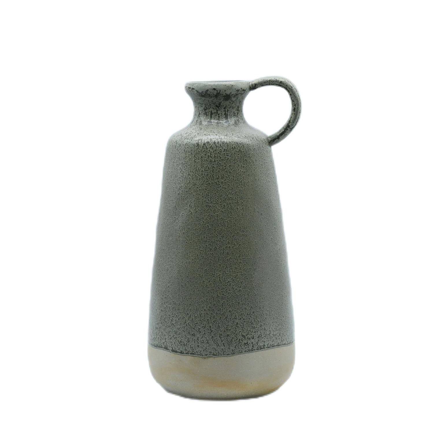 Ecloz - Vase vert foncé et beige H. 26 cm - ECLOZ - Image 1
