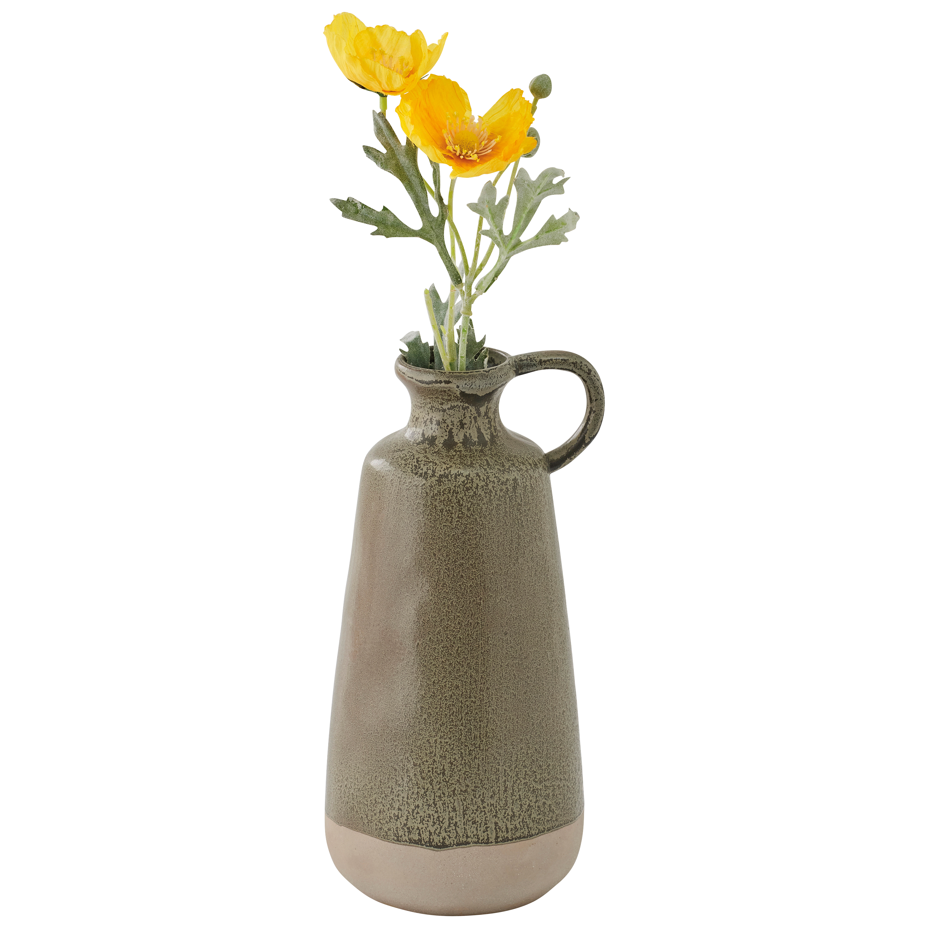 Ecloz - Vase vert foncé et beige H. 26 cm - ECLOZ - Image 2