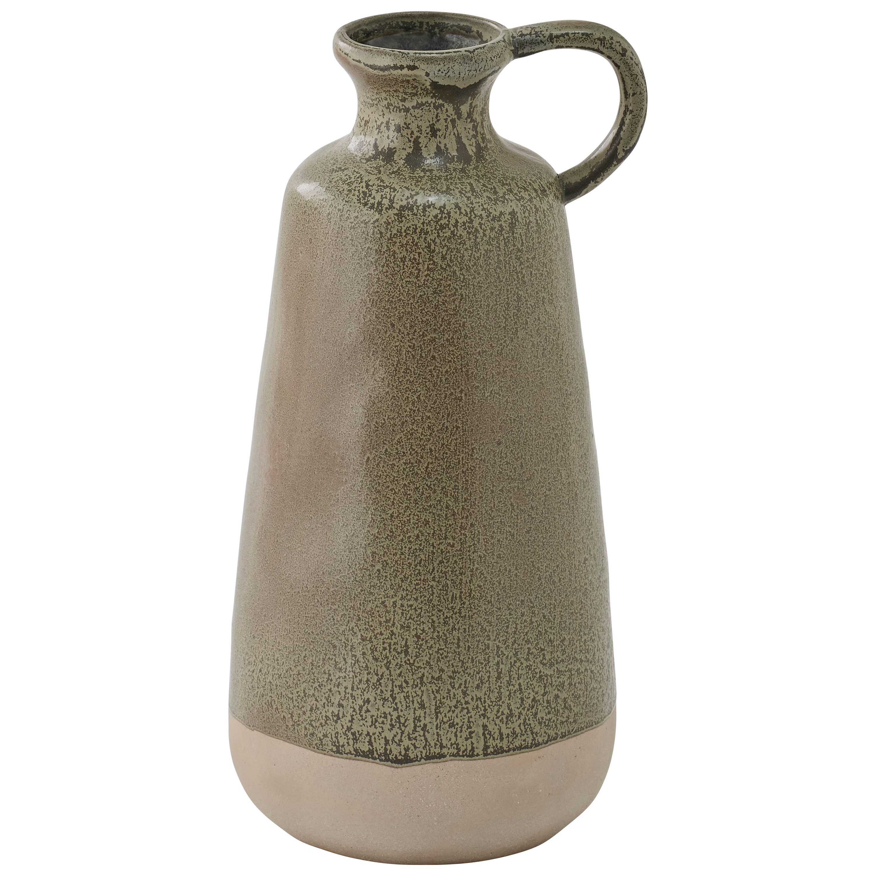 Ecloz - Vase vert foncé et beige H. 26 cm - ECLOZ - Image 3