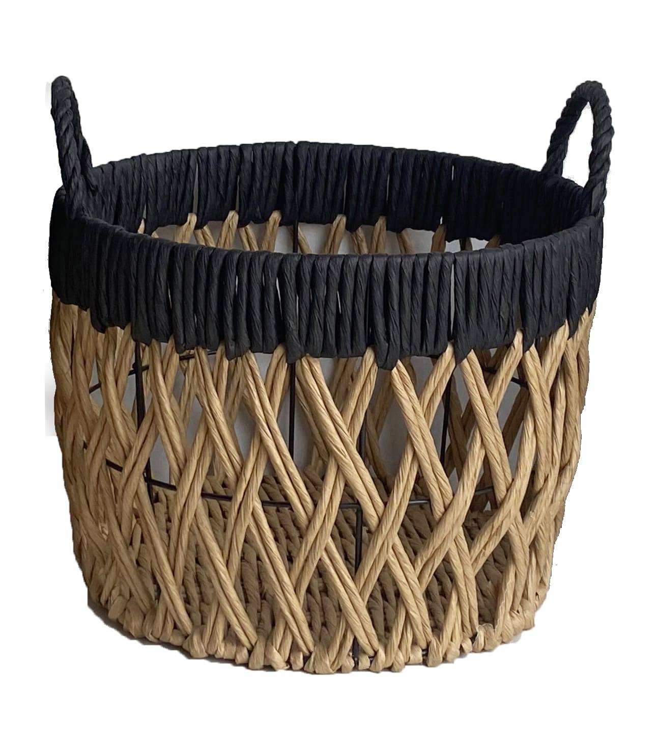 Ecloz - Panier naturel noir H. 21,5 cm - ECLOZ