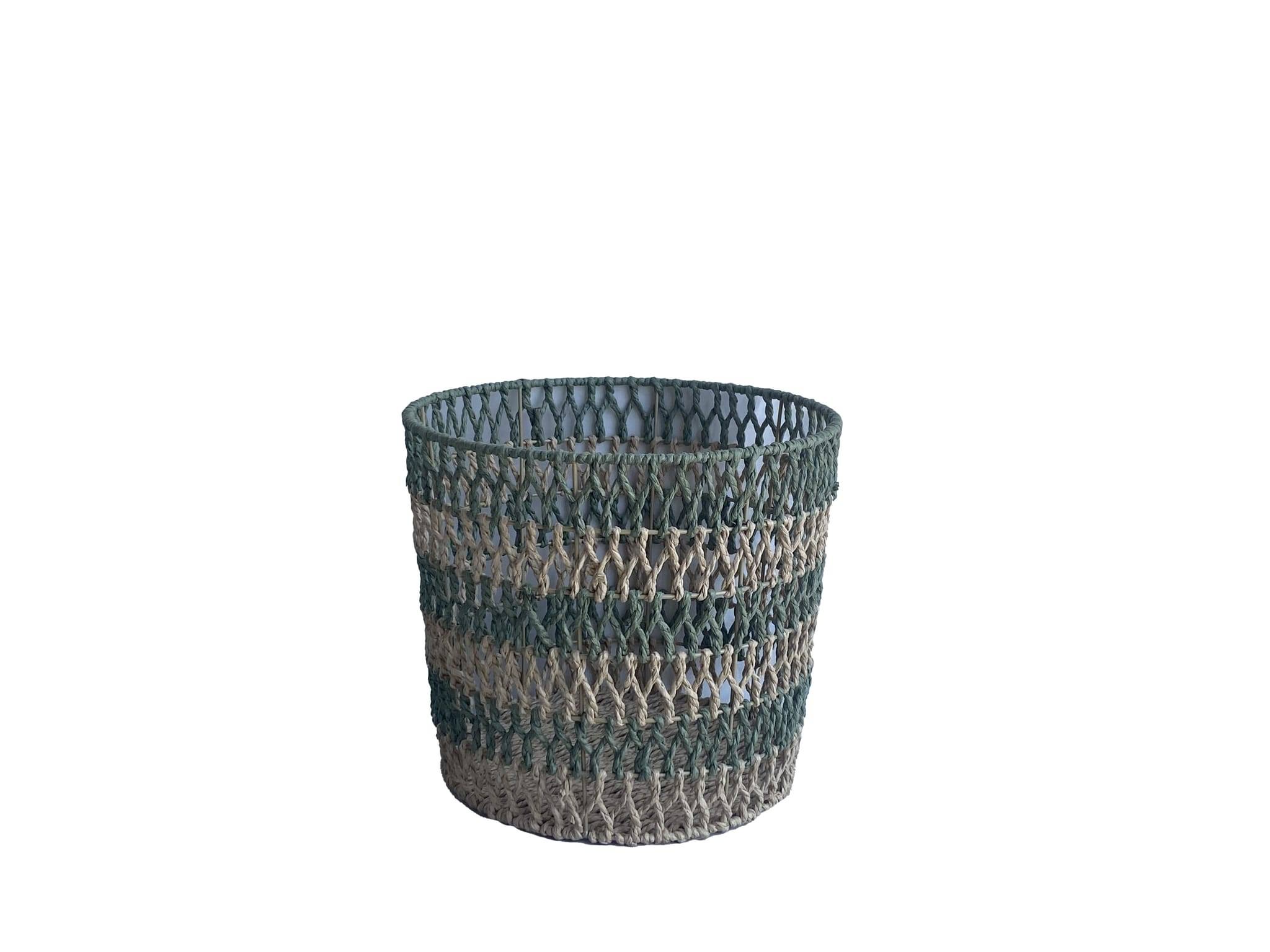 Ecloz - Corbeille bicolore verte H. 26 cm - ECLOZ - Image 2