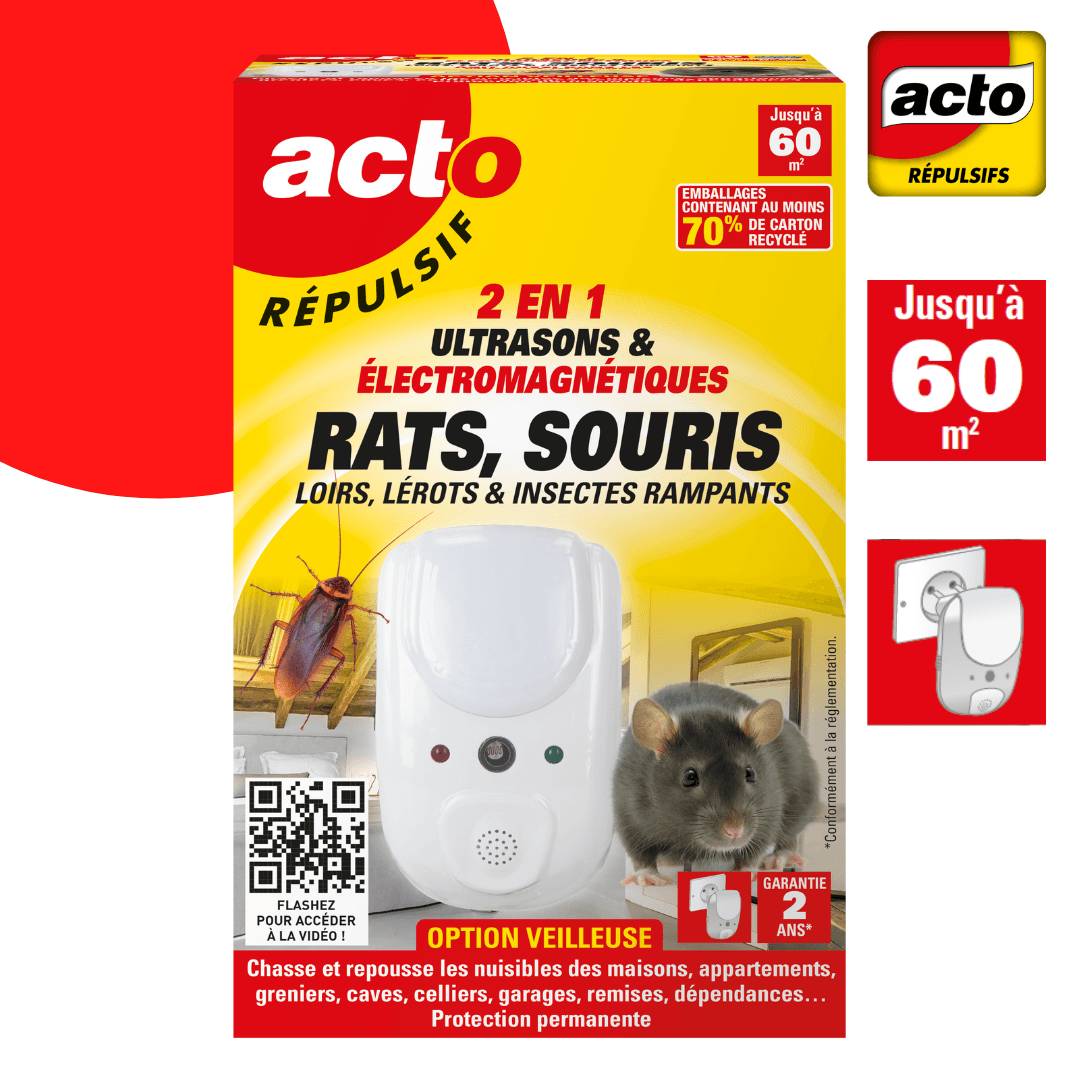 Acto - RÉPULSIF ULTRASONS ET ONDES ÉLECTROMAGNÉTIQUES