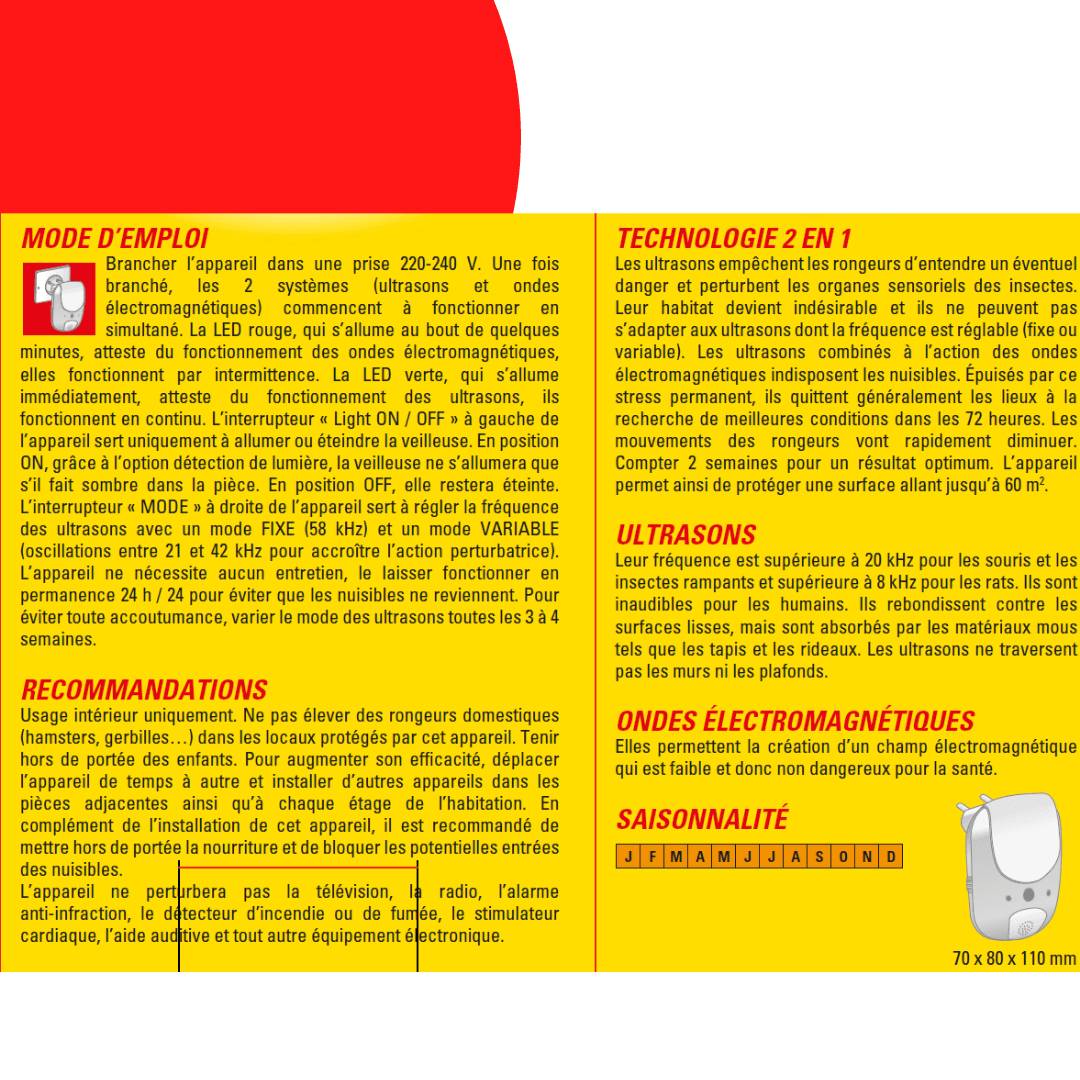 Acto - RÉPULSIF ULTRASONS ET ONDES ÉLECTROMAGNÉTIQUES - Image 2