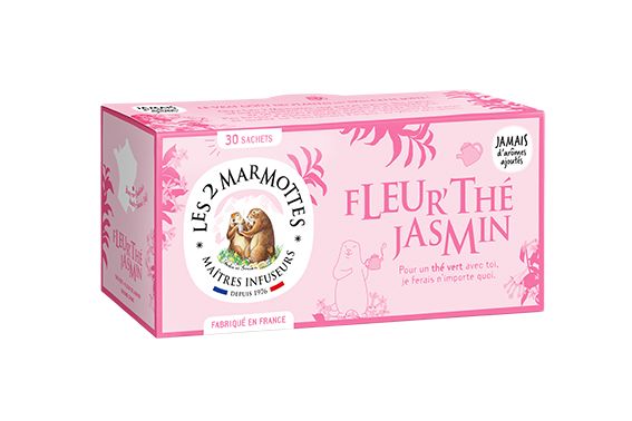 Les 2 Marmottes - Fleur thé Jasmin 60 g - Les 2 Marmottes
