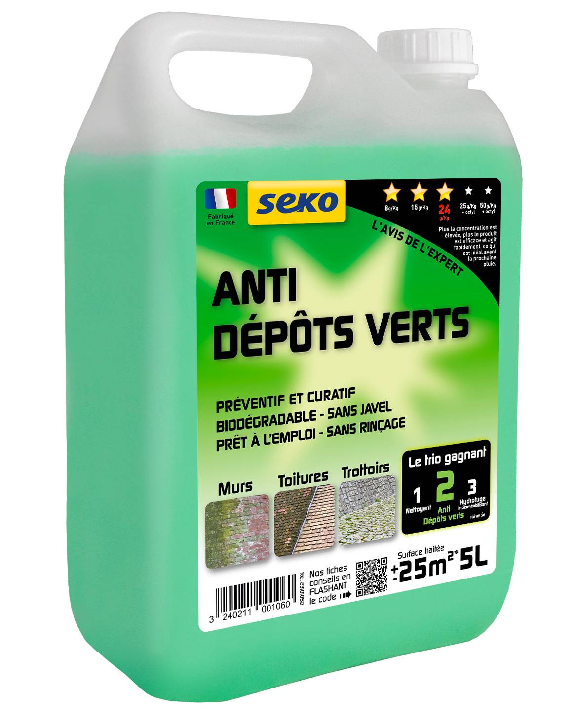 Seko - Anti-dépôts verts Bidon de 5L - Seko - Image 2