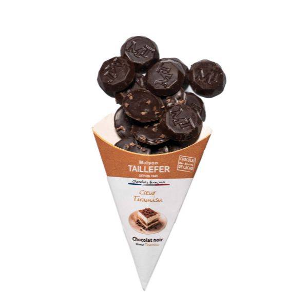Maison Taillefer - Chocolat noir fourrage tiramisu 130 g - Maison Taillefer