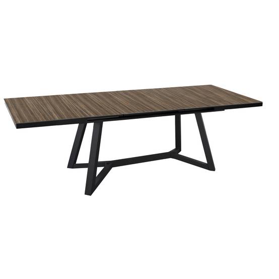 Ecloz - Table de jardin extensible auto HPL graphite mocca 8/12 personnes Matera ECLOZ
