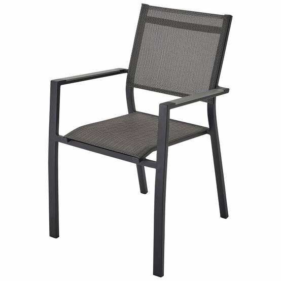 Ecloz - Fauteuil de jardin alu textlène graphite Chevron ECLOZ - Image 1