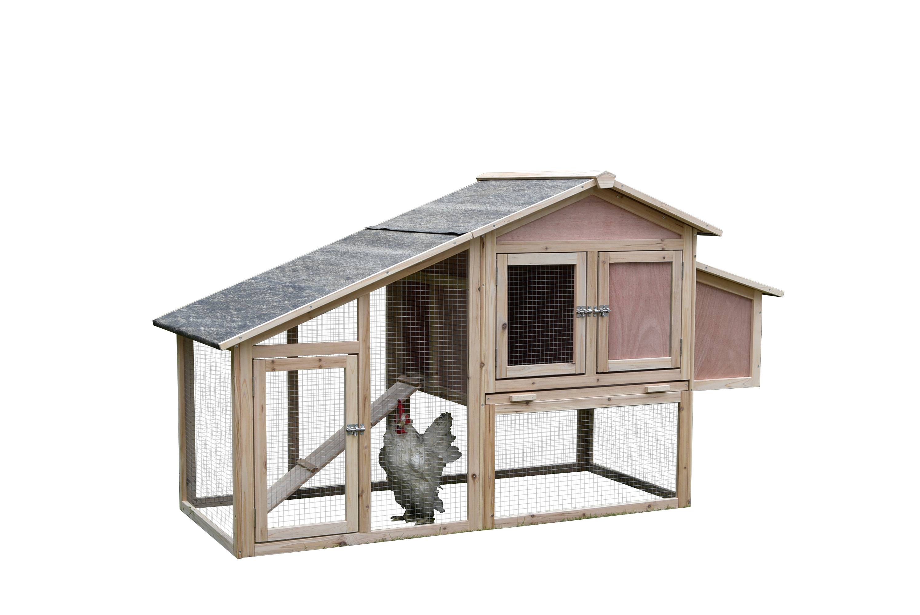 Marque Economique - Poulailler Juste en bois massif 2 à 3 poules - Image 2