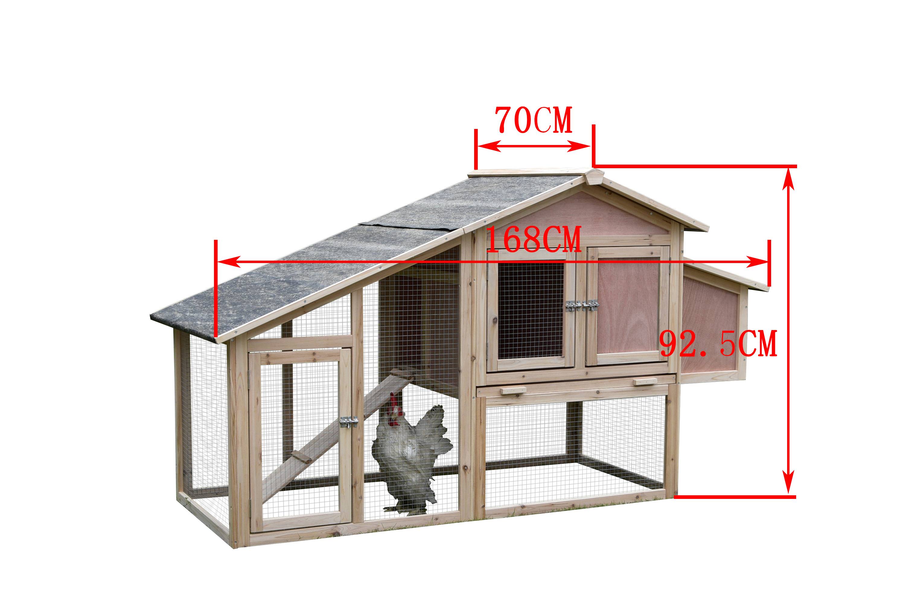 Marque Economique - Poulailler Juste en bois massif 2 à 3 poules - Image 3