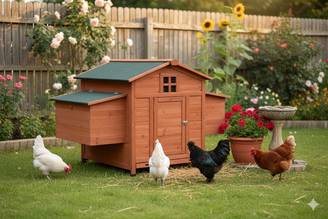 NONAME - Maison en bois pour poulailler Camille 2 à 4 poules