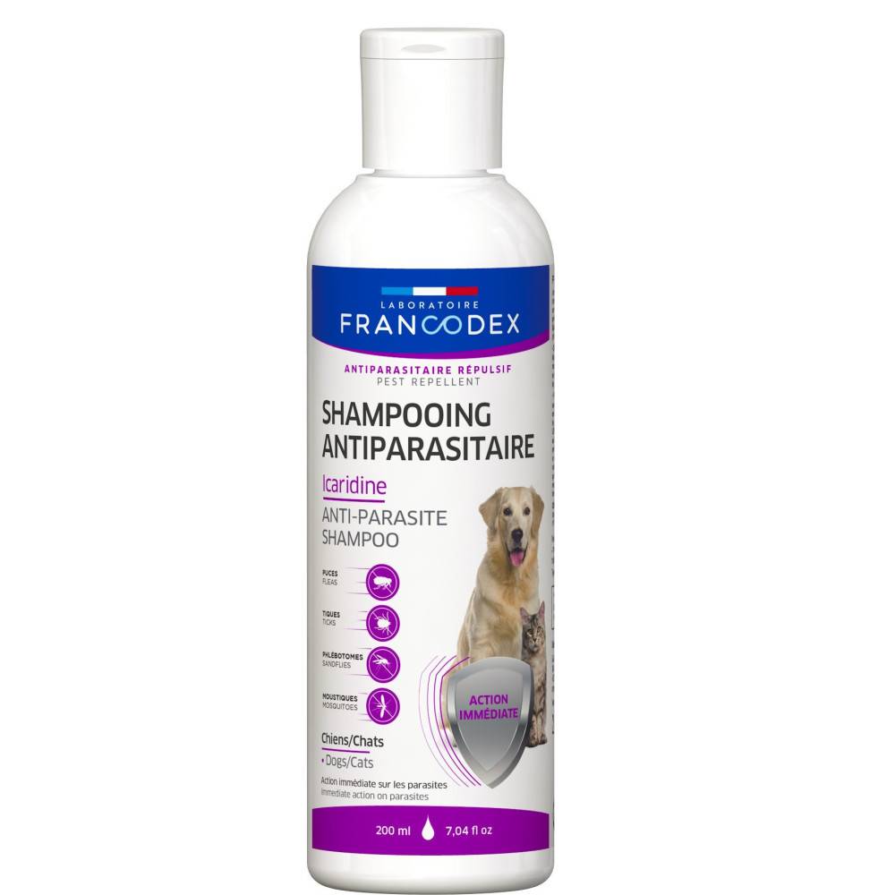 Francodex - Shampooing antiparasitaire icaridine pour chien et chat 200 ml - Francodex - Image 1