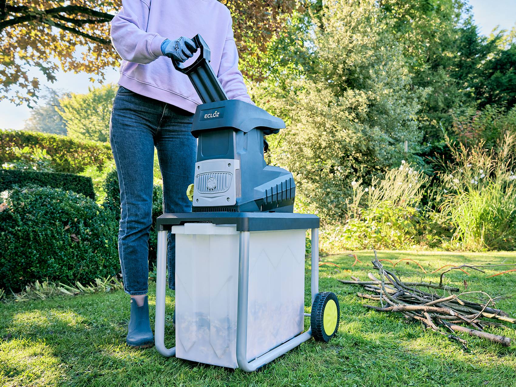 Ecloz - Broyeur de végétaux 2800 W - ECLOZ - Image 8