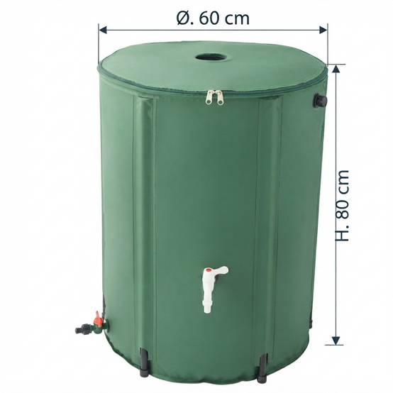 NONAME - Récupérateur d'eau souple et pliable - 225 L - vert - Image 14