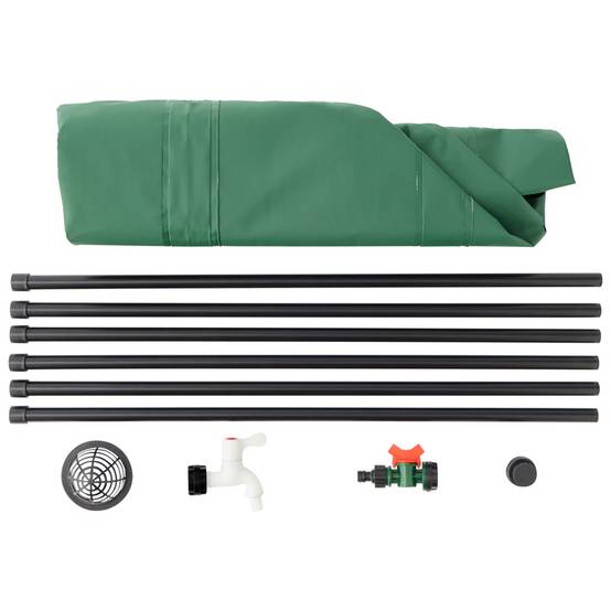 Sans Marque - Récupérateur pliable d'eau de pluie 225L robinet inclus PVC vert - Image 10