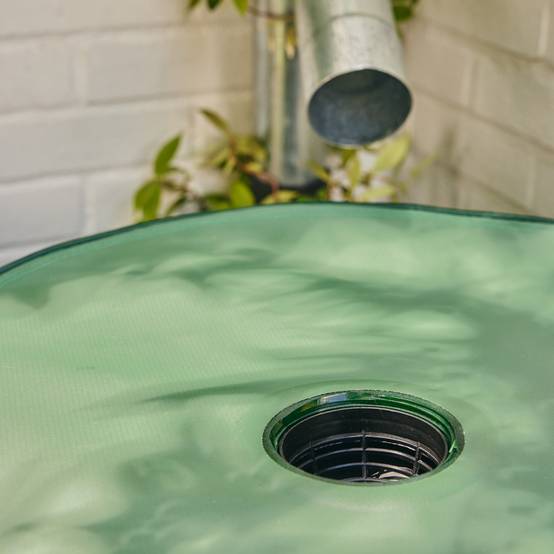 Sans Marque - Récupérateur pliable d'eau de pluie 225L robinet inclus PVC vert - Image 3