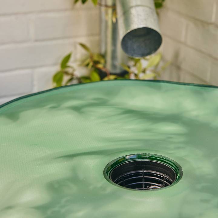 Sans Marque - Récupérateur pliable  d'eau de pluie 225L robinet inclus PVC vert - Image 3