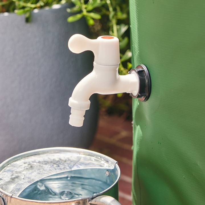 Sans Marque - Récupérateur pliable  d'eau de pluie 225L robinet inclus PVC vert - Image 6