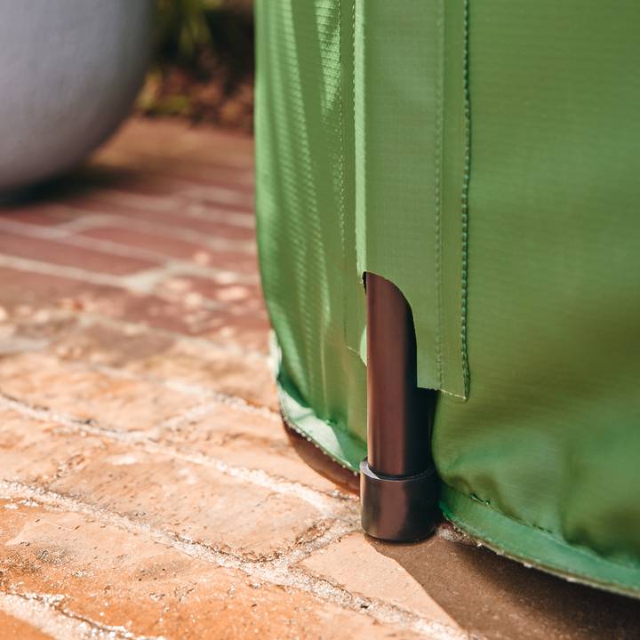 Sans Marque - Récupérateur pliable d'eau de pluie 225L robinet inclus PVC vert - Image 5