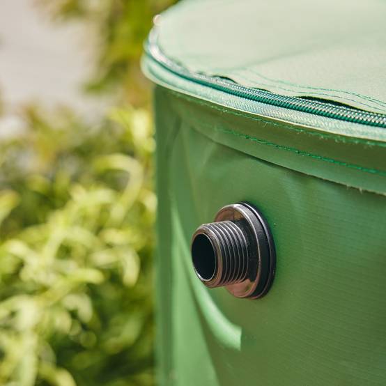 Sans Marque - Récupérateur pliable d'eau de pluie 225L robinet inclus PVC vert - Image 8