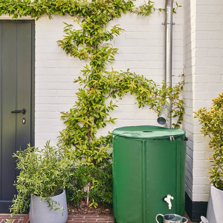 Sans Marque - Récupérateur pliable  d'eau de pluie 225L robinet inclus PVC vert - Image 7