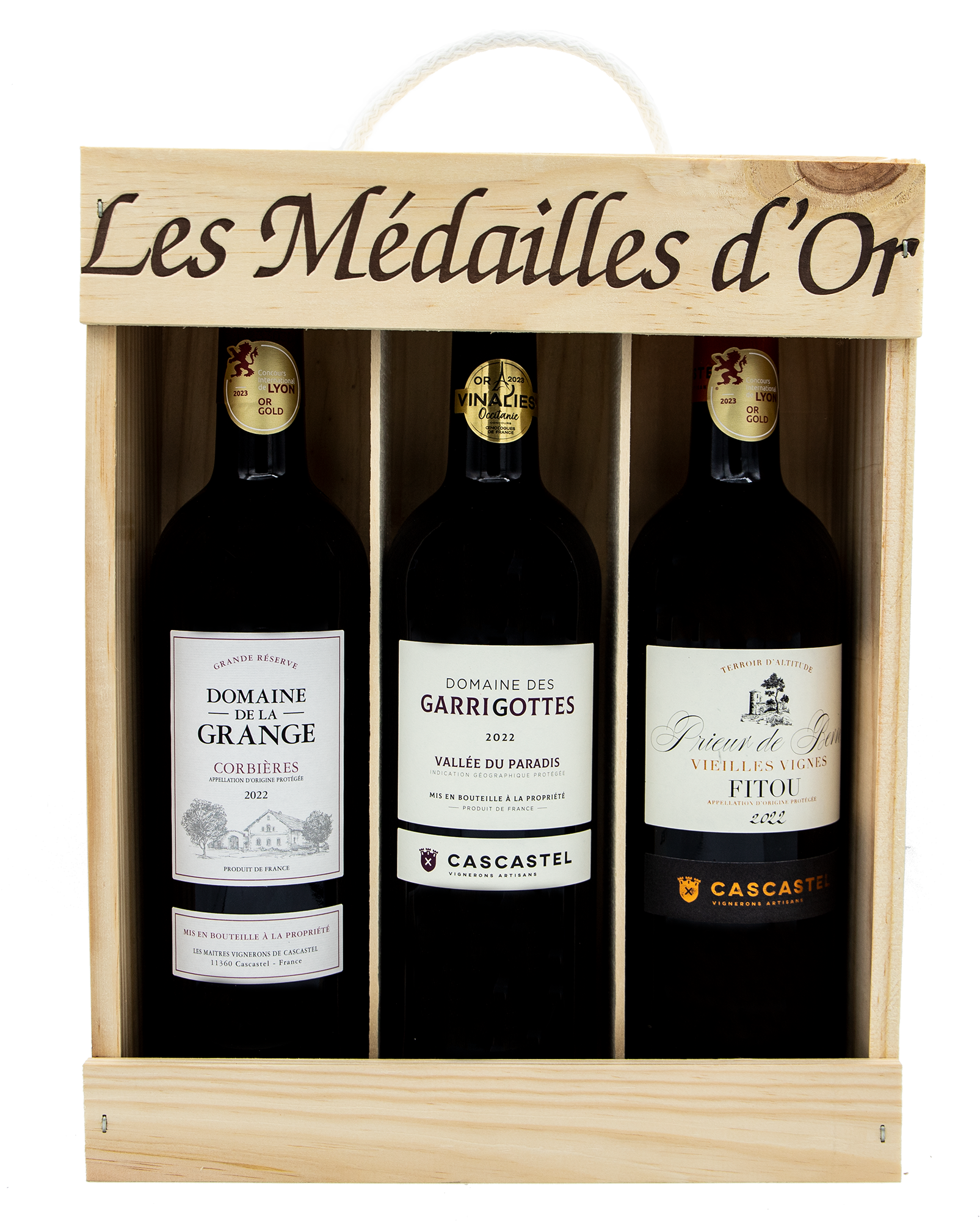 Coffret vins "Sélection Médaille d'Or" 2 x 75cl - Cascastel