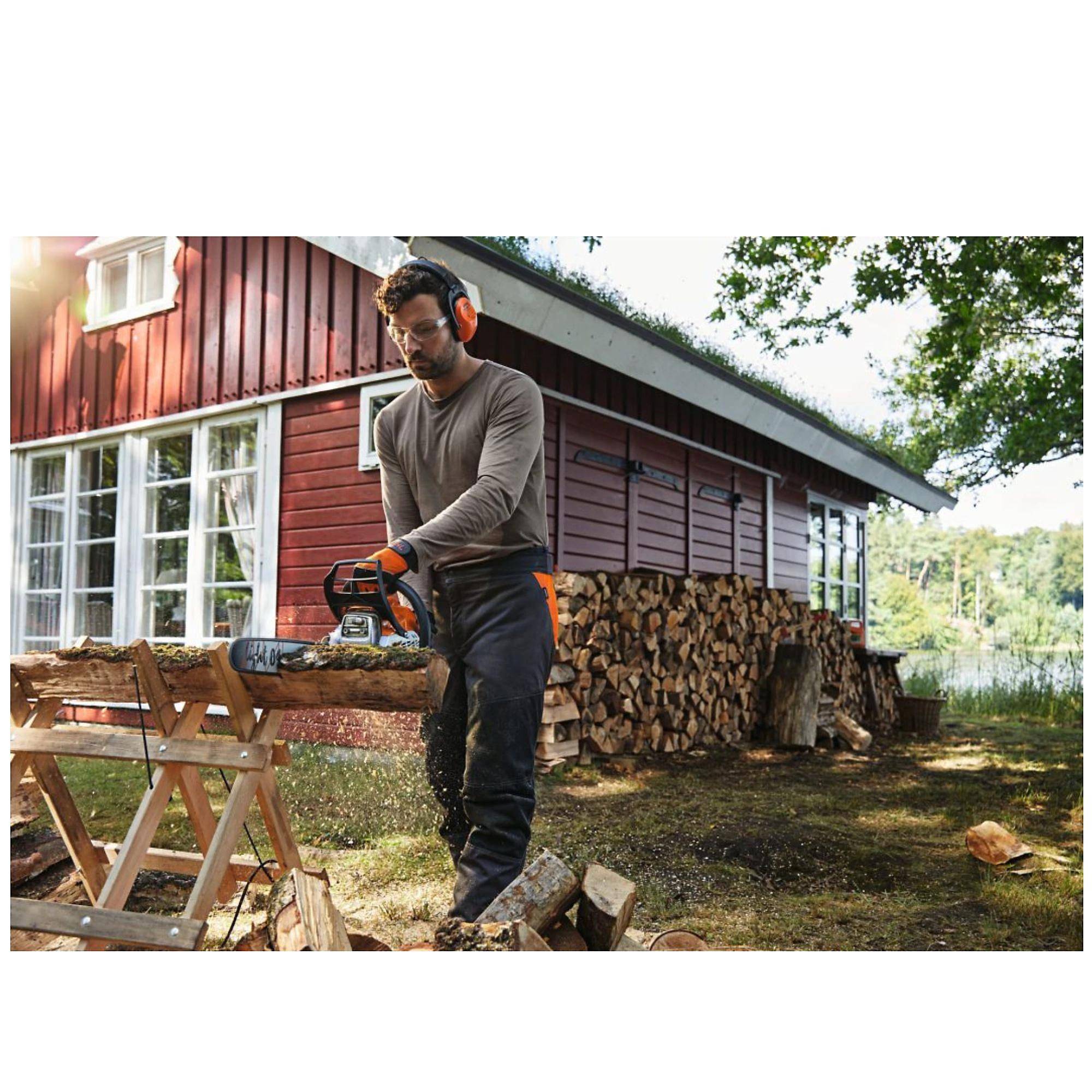 Tronçonneuse thermique métal gris L.700 mm P.410 mm modèle MS 182 CBE - Stihl - Image 2