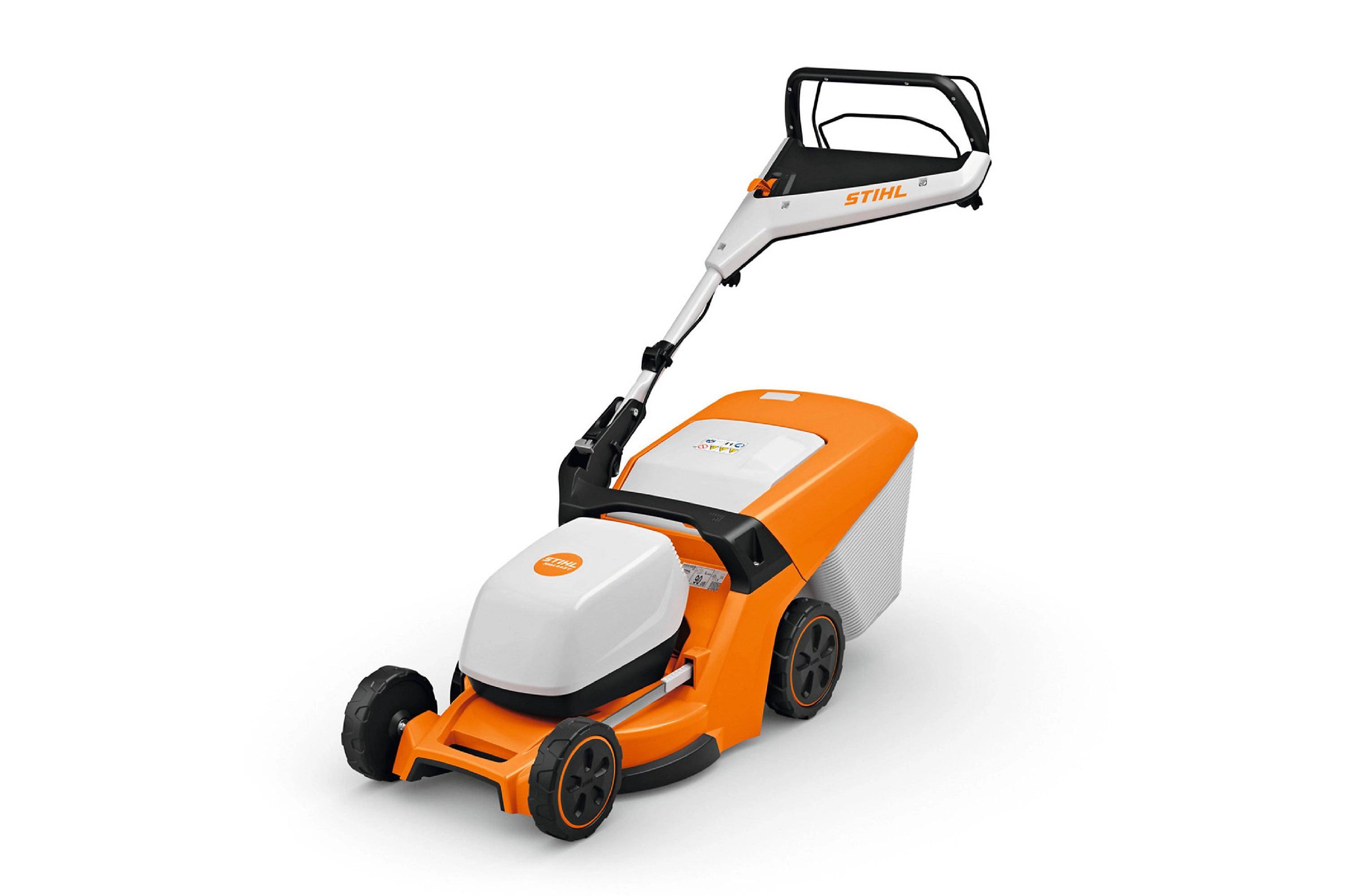 Tondeuse sans fil acier noir L.41 cm bac 52L modèle RMA 443V - Stihl - Image 2