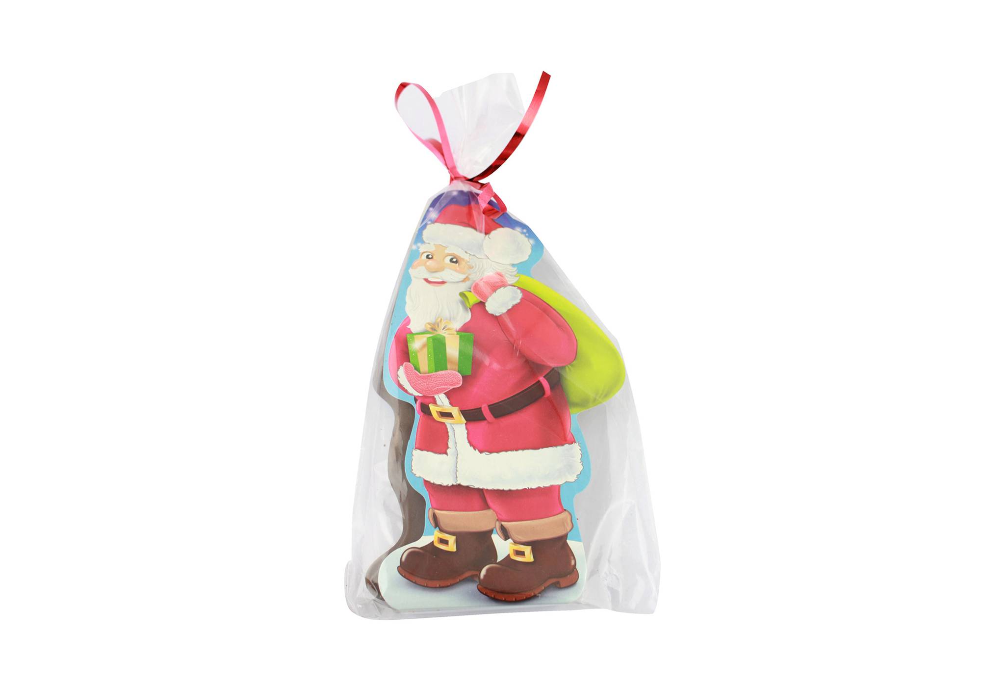Finabeil - Pain d'épices enrobé de chocolat en forme de Père Noël 100 g - Finabeil