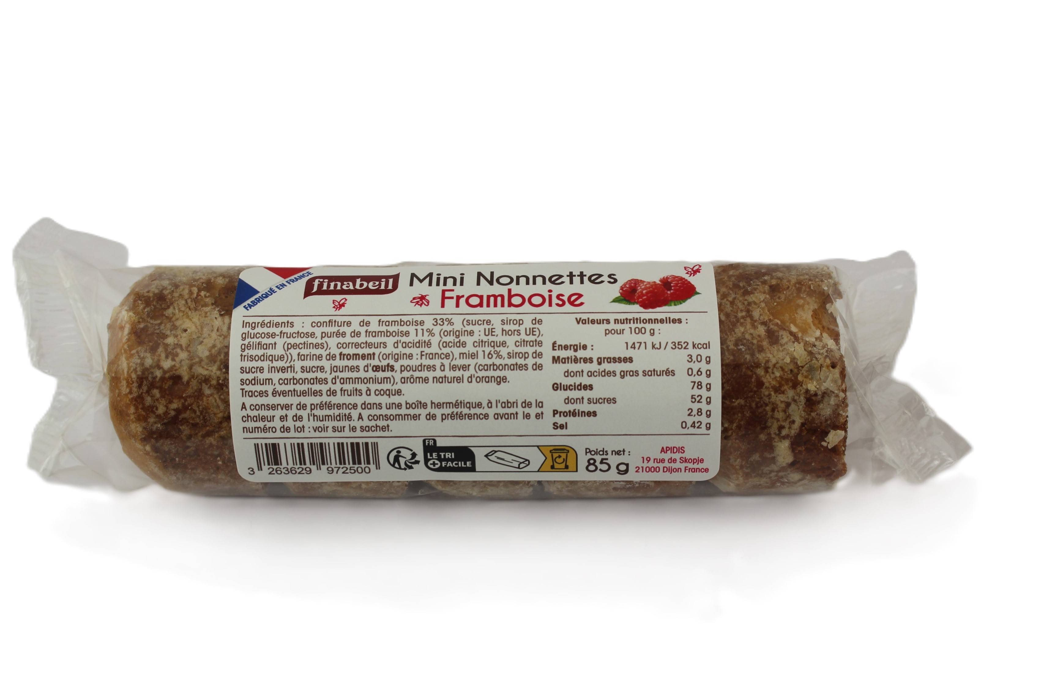 Finabeil - 5 mini nonnettes framboise de 17 g - Finabeil - Image 1