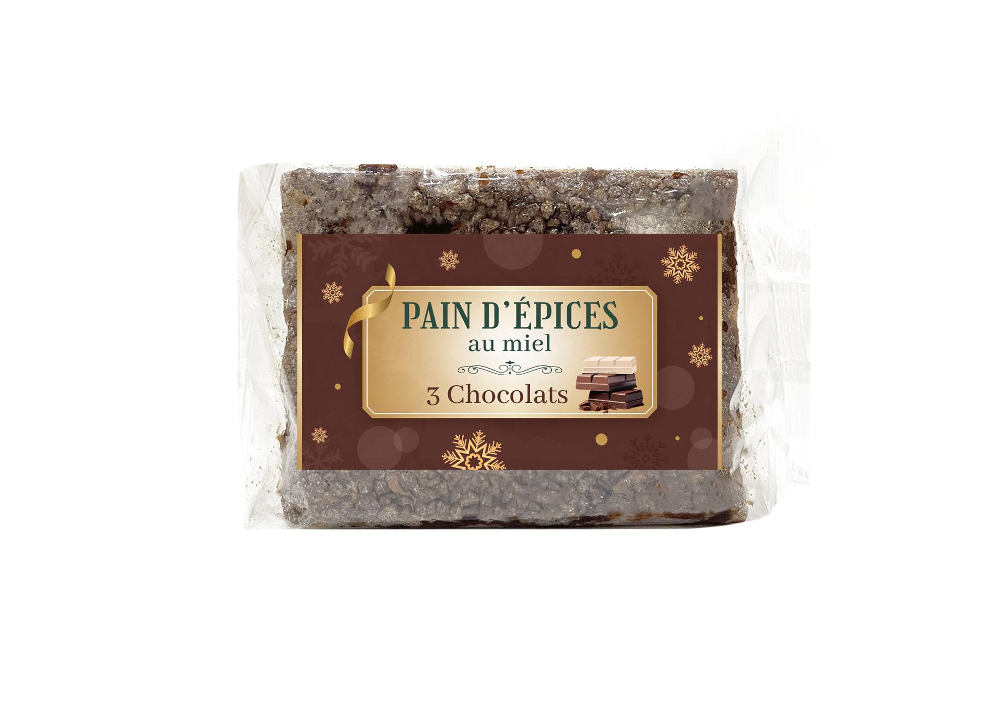 Finabeil - Pain d'épices aux 3 chocolats 220 g - Finabeil