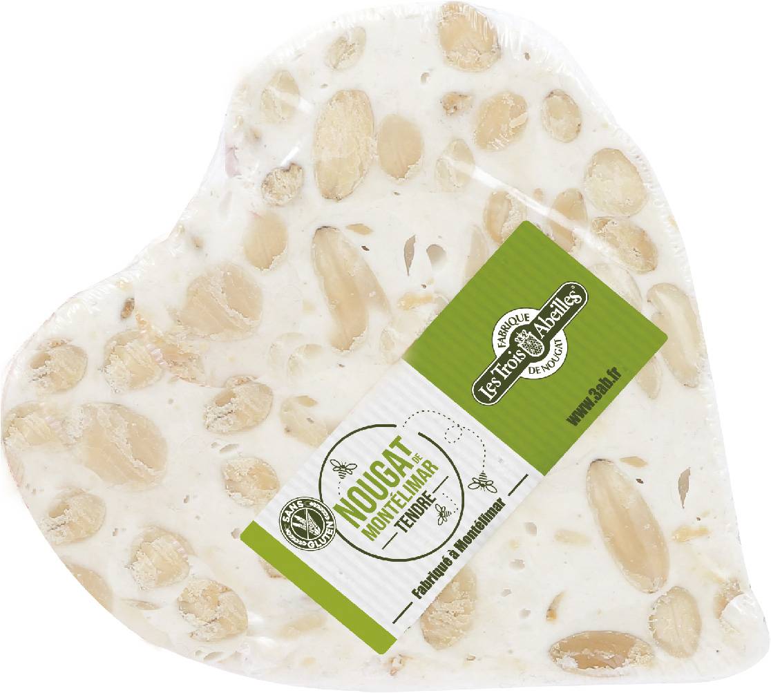 Les Trois Abeilles - Coeur de Nougat de Montélimar IGP tendre 100 g - Les Trois Abeilles